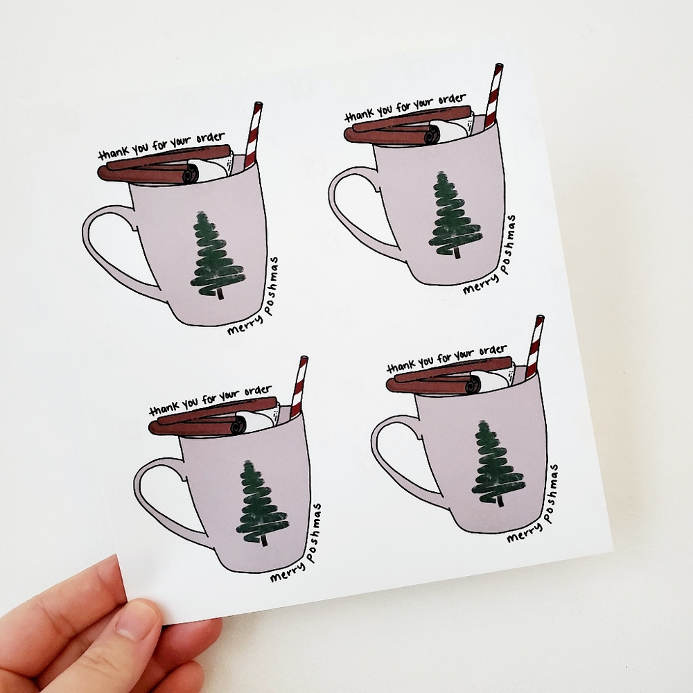 LB053 Merry PoshMas Holiday Sticker [Price Firm] - Picture 5 of 10